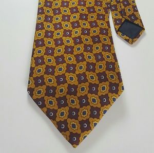 Mens Brooks Brothers Makers Red/Gold/Blue All Silk